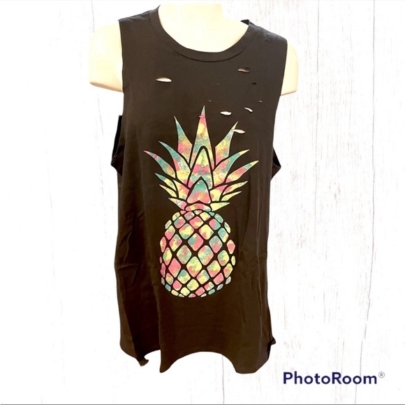 Pineapple print muscle tank - Picture 5 of 5
